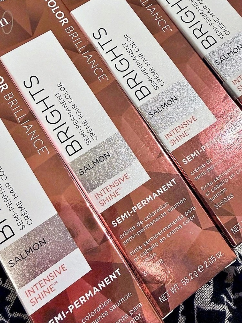 Ion Color Brilliance Brights Salmon Semi-Permanent Hair Color 4-Pack
